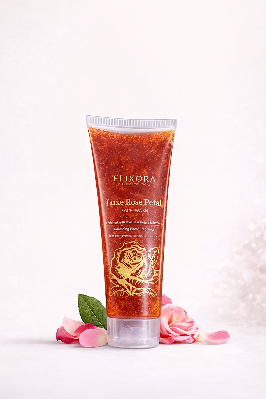 Elixora™ ROSE PETALS FACE WASH