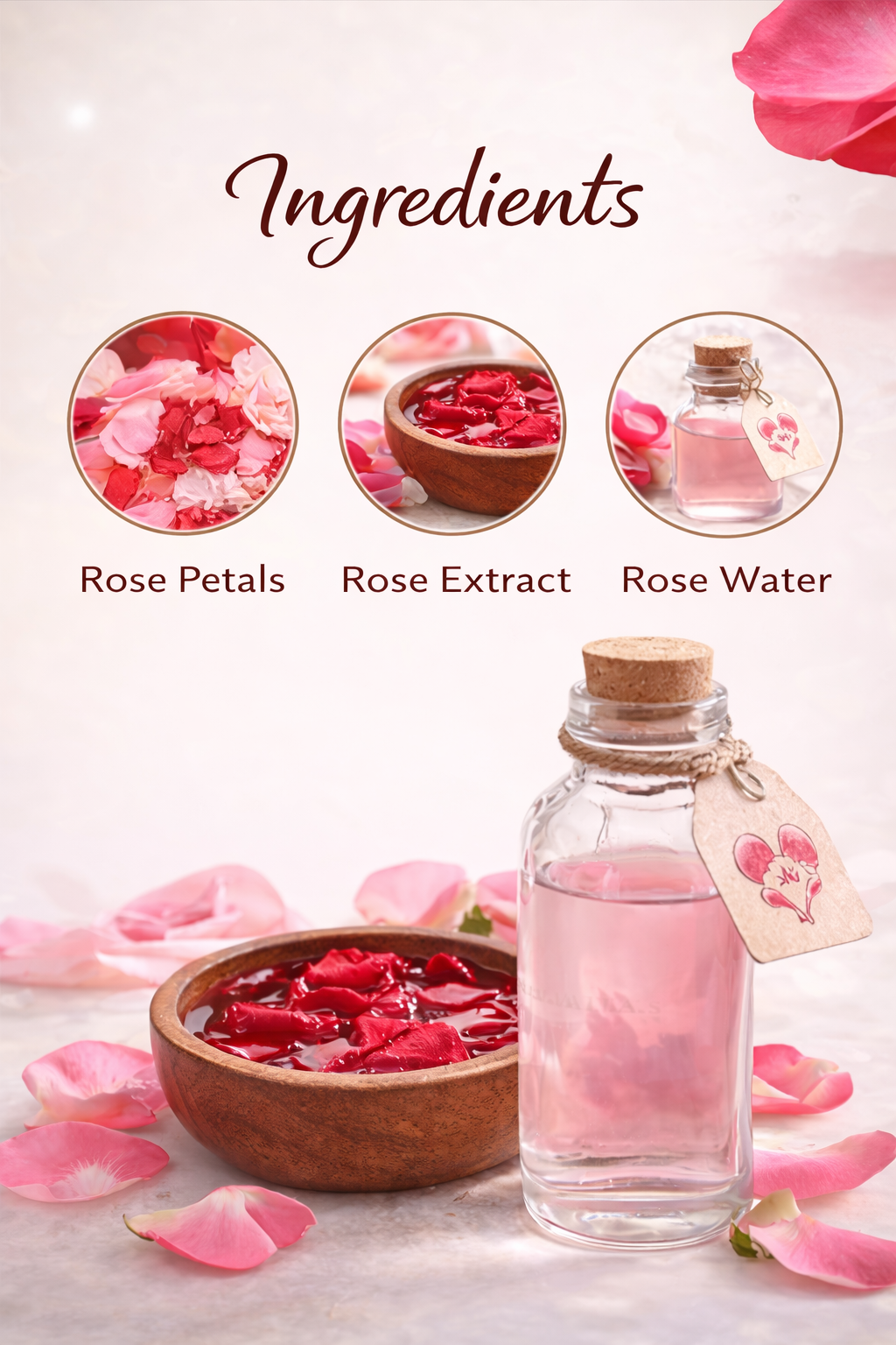 Elixora™ ROSE PETALS FACE WASH