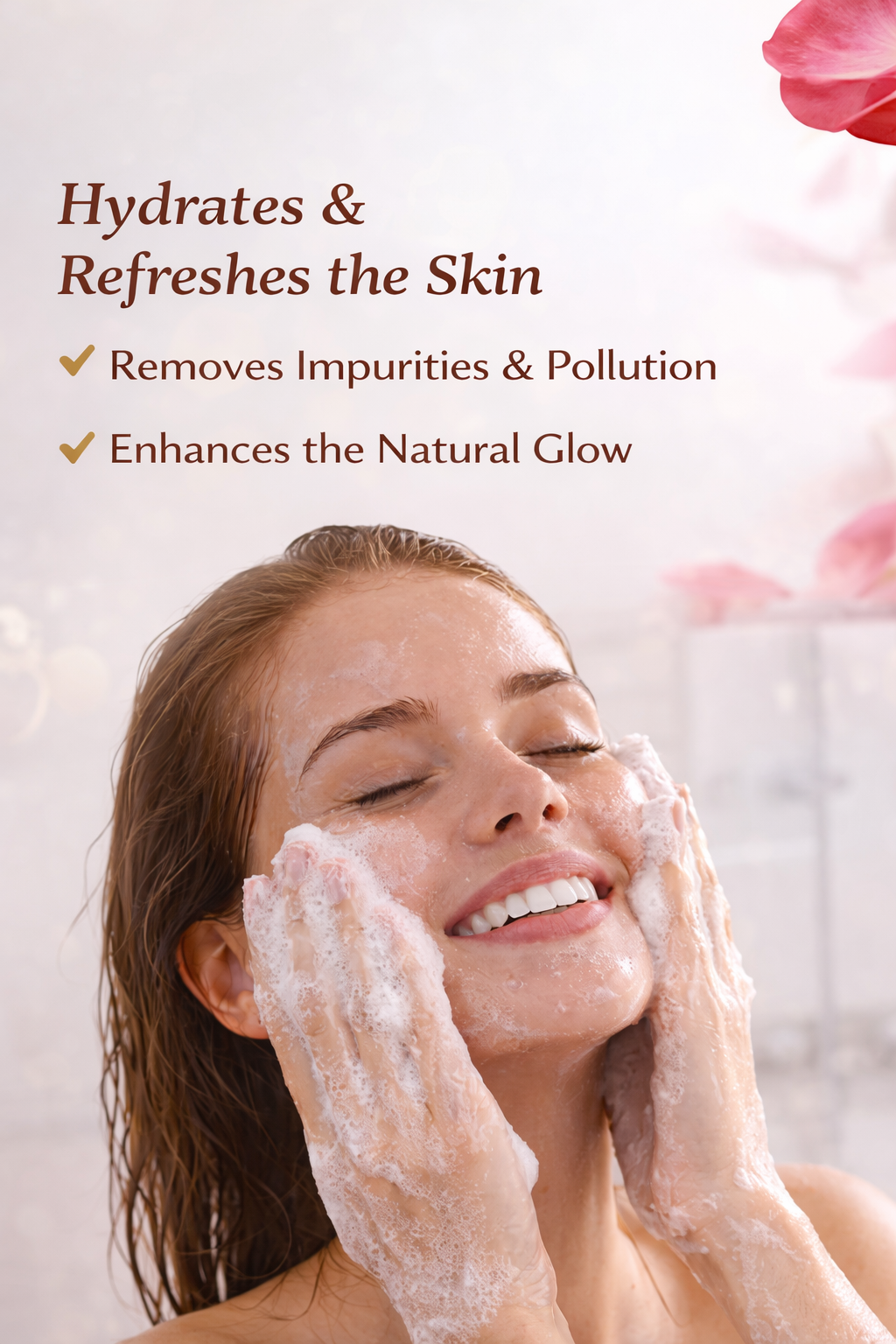 Elixora™ ROSE PETALS FACE WASH